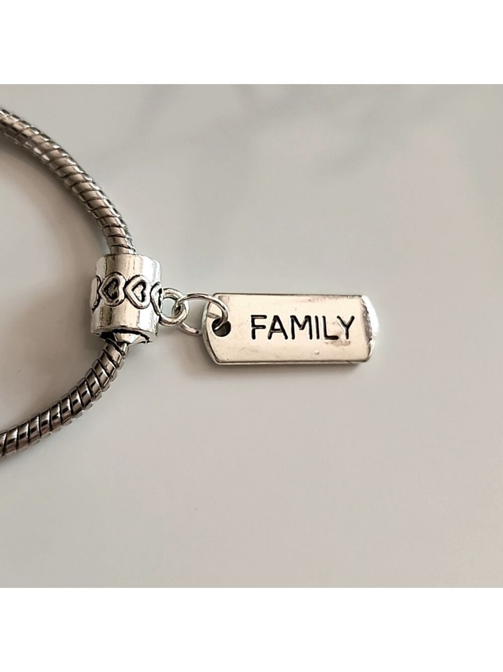 ☀️FAMILY Word Charm Fits pandora and European Systems